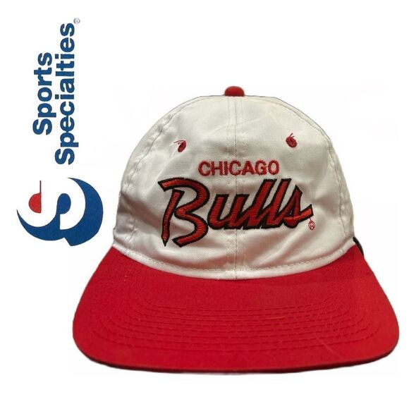 NBA VINTAGE Sports Specialties Chicago Bulls The Twill Snapback Hat 1990s‎ OSFA - Picture 3 of 7